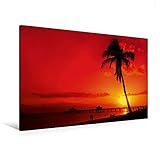 Premium Textil-Leinwand 120 x 80 cm Quer-Format Romantischer Sonnenuntergang | Wandbild, HD-Bild auf Keilrahmen, Fertigbild auf hochwertigem Vlies, Leinwanddruck von Melanie Viola