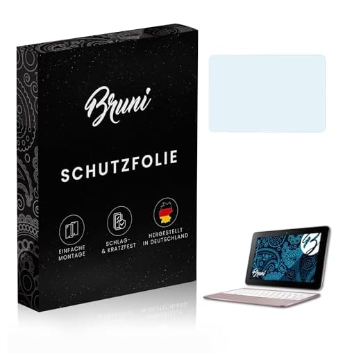 Bruni Schutzfolie kompatibel mit Asus Transformer Book T101HA Folie, glasklare Displayschutzfolie (2X)