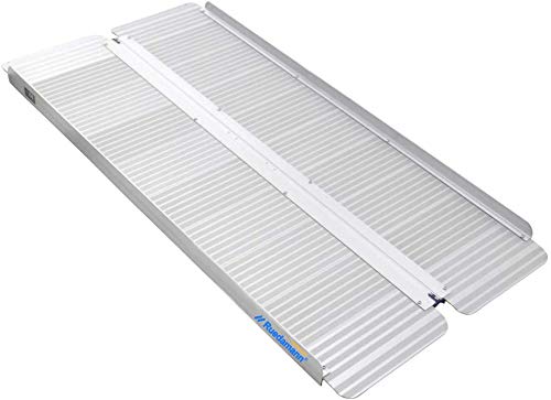 Ruedamann Threshold Ramp 5ft Wheelchair Ramp for Home,Steps,Stairs,Doorways,Non-Skid Surface Folding Ramp for Wheelchair