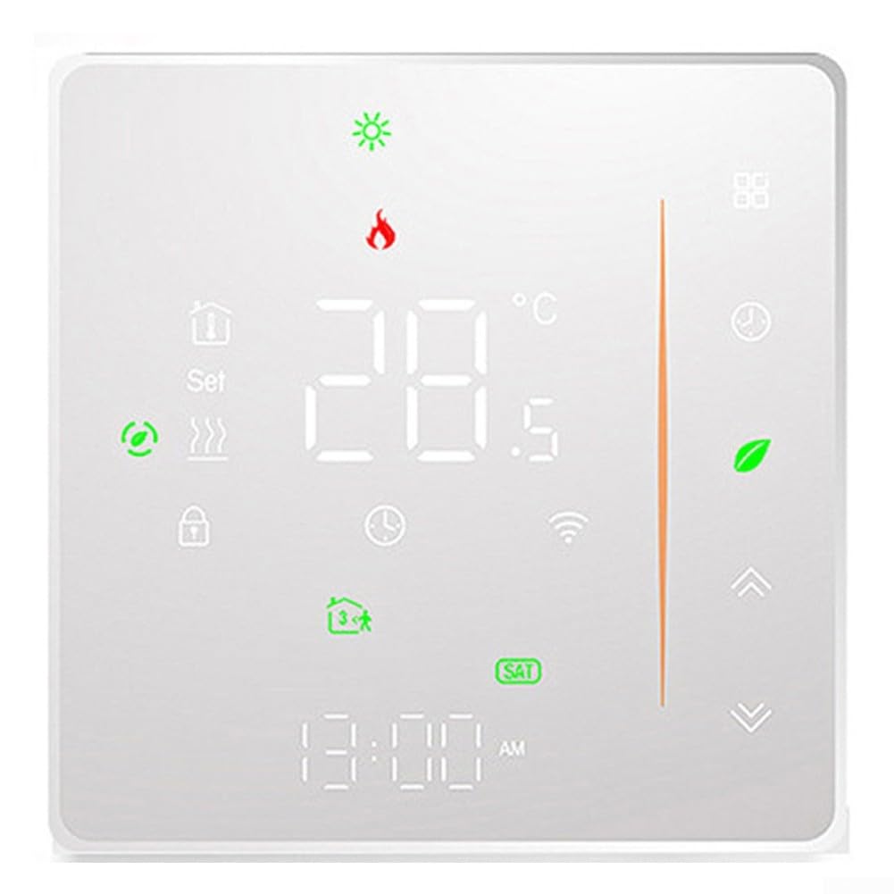 GLOBALHUT Termostato WiFi Pavimento Radiante App Controllo(GB-Black)