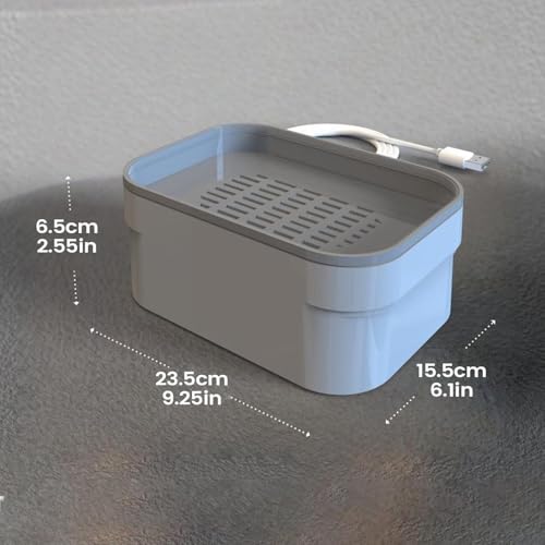 Baño de loros antisalpicaduras con fuente automática enchufable 6