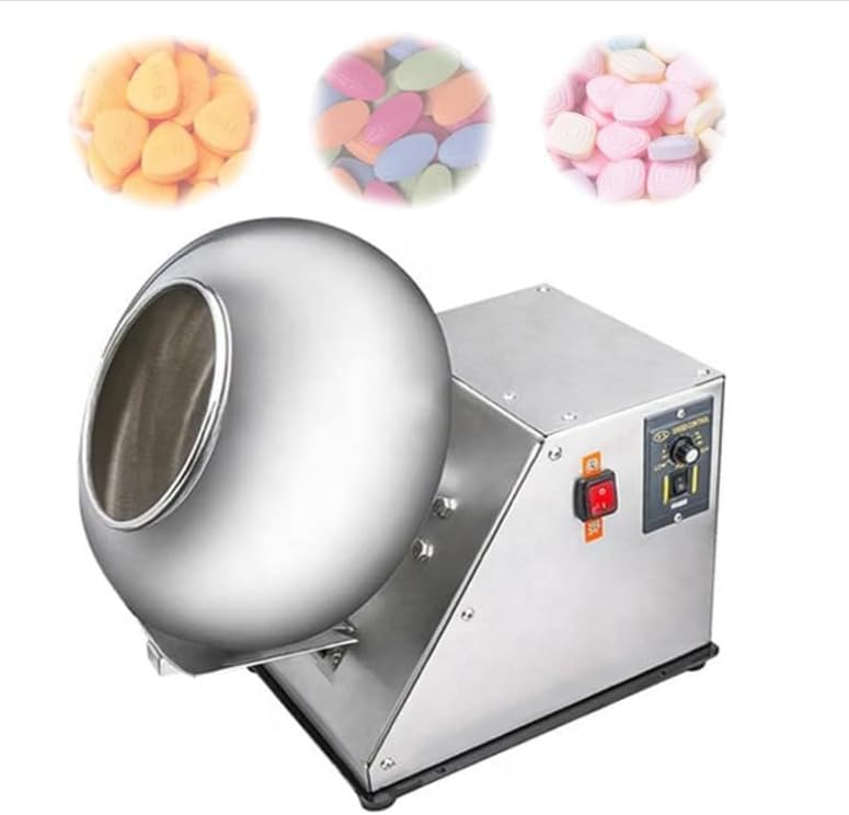 Automatic Tablet Coating Machine Chocolate Coating Machine Sugar Coating Pan Table Top Small Commercial Mini Chocolate Panning Machine,Coater Sugar Pan Peanut Nut Coating Machine