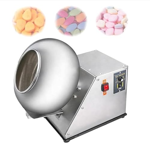 RCJCQSR Automatic Tablet Coating Machine Chocolate Coating Machine Sugar Coating Pan Table Top Small Commercial Mini Chocolate Panning Machine