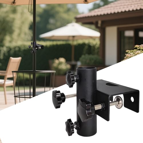 Support parasol de terrasse réglable en métal base stable - 4
