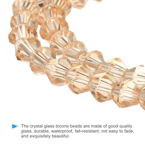 PATIKIL 4mm Bicone Glass Beads - Image 3
