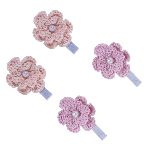 Image of Prapti Handicrafts Crochet Flower Baby Girl Eligater Hair clips Hairpins For Girls Hair Accessories Kids