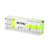 BETHEL Mini Bubble Level - 90°/180° Dual Direction Spirit Level with Shatterproof Design, High Accuracy for Picture Hanging, DIY, Carpentry - Ultra-Compact 75x25x15mm Pocket Leveling Tool