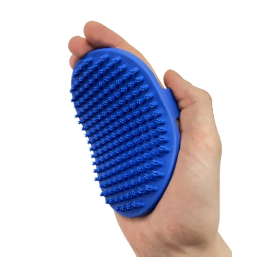 Purrfect Pet Grooming Brush - Gentle Exfoliating Massaging Bristles For All Breeds and Sizes - Make Baths Fun and Easy - Undercoat Deshedding Tool - Professional Quality