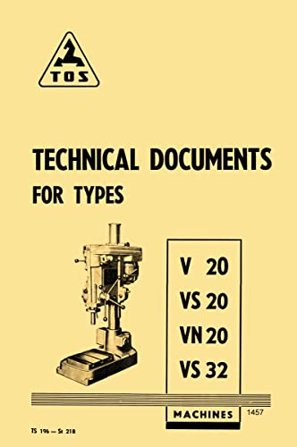 TOS V20 VS20 VN20 VS32 Drilling Machines Owner Parts Manual