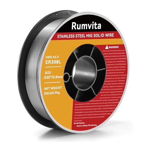 Stainless Steel MIG Welding Wire ER308L .030-Diameter - 2 Pound Spool,Low Splatter MIG Wire Compatible With All MIG Welder