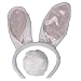 Jacobson Hat Company White & Pink Bunny Ears Headband with Fluffy Tail
