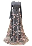HZUX Elegant Muslim Dresses for Women Long Dress Women Abaya Dress Islamic National Robe