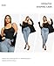 FeelinGirl Women's Tummy Control Shapewear Tank Tops - Seamless Body Shaper Compression Top Cami Shaper Waist Slimmer 2 Pack Black XXL