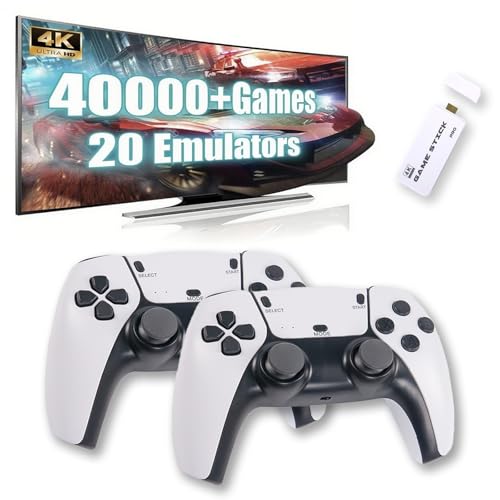 Retro Game Console Plug and Play Wireless Video Gaming Stick,