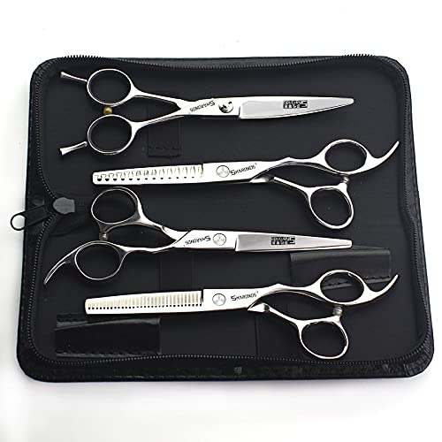 Lot de ciseaux de coiffure professionnels Sharonds en acier inoxydable de 6 pouces