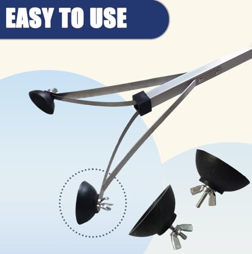 2 Pairs Reacher Gripper Replacement Rubber Cups, Outdoor Heavy Duty Grabber Tip Parts with Lock Nuts for Reacher Repair,Tool-Free Installation - Image 4