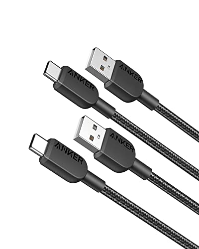 Anker USB C Cable, 310 USB A to USB C Charging Cable, USB A to Type C Nylon Cable Fast Charging Cable for Samsung Galaxy Note 10 Note 9/S10+ S10, LG V30 (90cm*2)