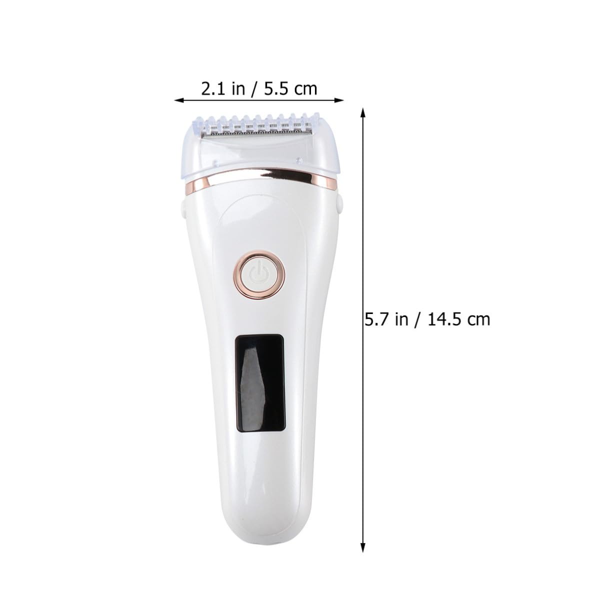 Uonlytech Depilatore Corpo Donna Rasoio Inguine Display Led, Rasoio Elettrico USB Ricaricabile in Abs e Acciaio Inossidabile per Pelle Liscia e Morbida, per Braccia e Contorno Bikini
