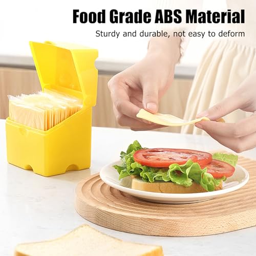 Aufbewahrungsbehälter für Käsescheiben 10.5 x 10 x 8 CM Käsedose mit Deckel Klein Käsebehälter für Kühlschrank Käsedose Kühlschrank Käse Behälter Butterkäse Aufbewahrungsbox BPA Frei