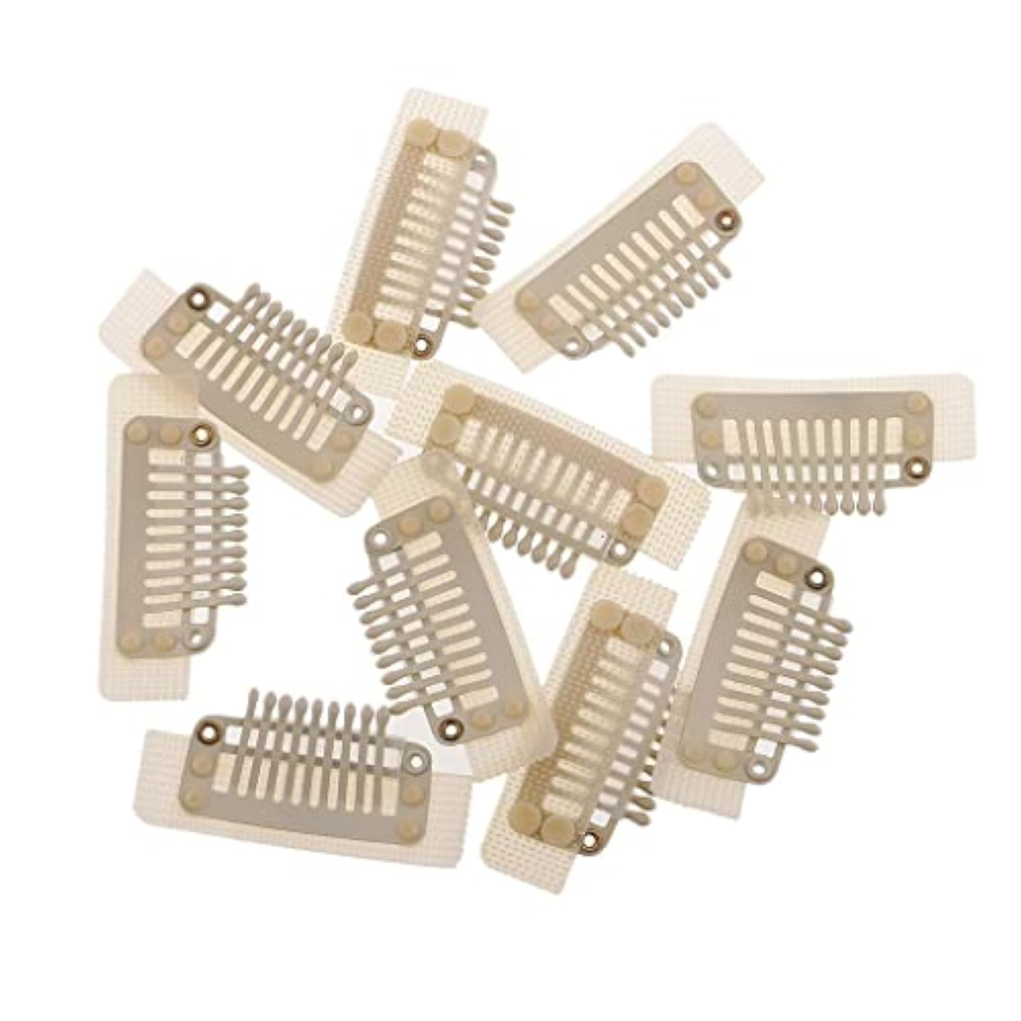 10 Pieces 9 Teeth Snap-Comb Wig Hair Extension Clips