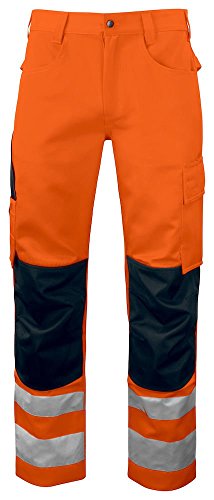 Tour de taille haute visibilité homme orange noir 646532 vêtement de travail sécurité