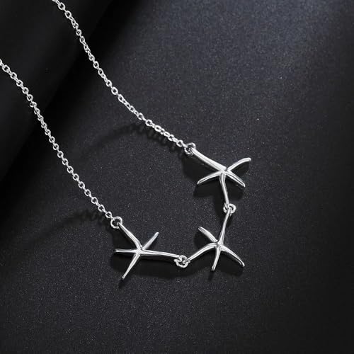Collier étoile de mer commémoratif en argent, cadeau idéal de mariage - 2