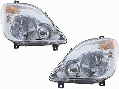 HEADLIGHTSDEPOT Left and Right Headlight Compatible with 2007-2009 Winnebago View Motorhome RV