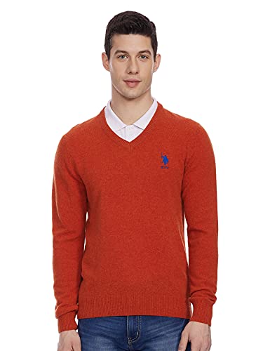 Image of U.S. POLO ASSN. Men's Cotton V-Neck Sweater