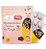 Vegan Dried Mango Slices Covered in Chocolate Almond Gluten-Free Snacks Pack - Tropical Chocolates Dip Mangoes, Non-GMO, Premium Fruit Snack Viet by Amazin Choices (3.52 Oz) Pack of 1