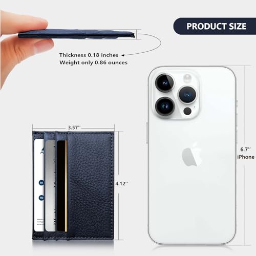 Image of M-Plateau Super Slim Genuine Leather Credit Card Wallet