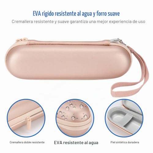 Miniatura 5 de Procase Estuche De Viaje Universal Para Cepillo Eléctrico Dental Oral B Philips, Caja Rígida De Cepillo De Dientes Rotación Ultrasónico Para Pro 2 2500 Vitality Crossaction Oro Rosa