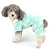 Ranphy Dog Pajamas Fleece Overall Winter Jumpsuit Girl Pet Pjs Hoodie Chihuahua Clothes Puppy Pyjamas Outfit Doggy Christmas Costume Yorkie Apparel for Small Dog Cat Green L