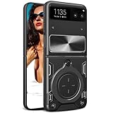 motorola razr v3 matte black [Unterstützt magnetische Autohalterung]: Die harte PC-Rückschale des Gehäuses verfügt über eine integrierte Metallplatte, die nahtlos mit der magnetischen Autohalterung verbunden werden kann. So können Sie während der Fahrt bequem auf der Route navigieren.