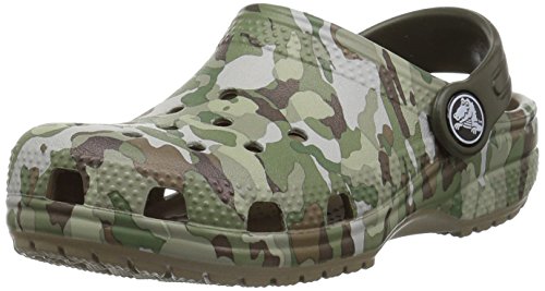 Image of crocs Kid's Classic Graphic Clog K Shoe, khaki, J3 M US Little Kid