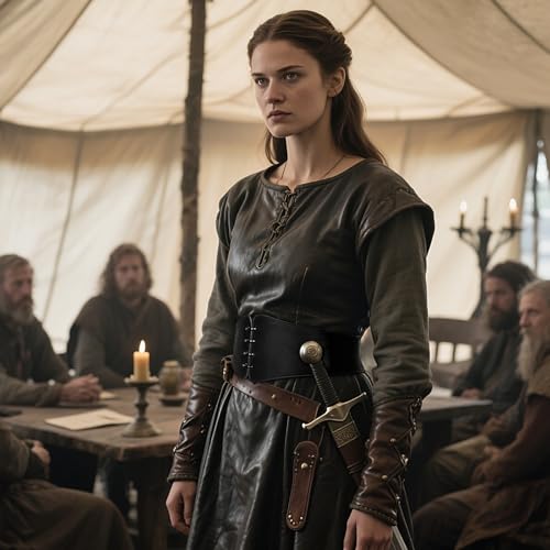 L'VOW Viking Leather Corset Belt Women - Renaissance Cinch Belt Halloween LARP Medieval Daily Wear4