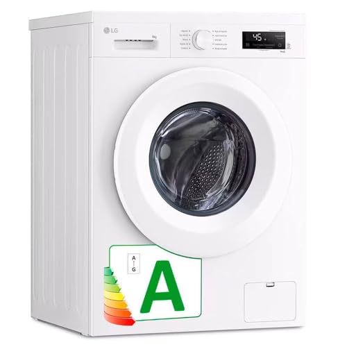 Lavadora LG F4X1008NWH Clase A 8 Kg 1400 rpm SmartHome