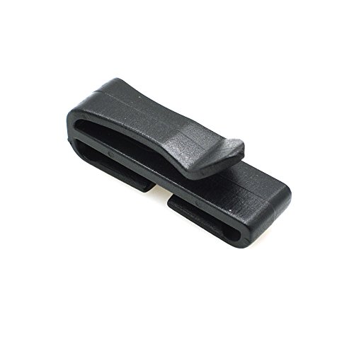 Webbing Ending Clip Quick Slip Keeper Buckle For Backpack Adjusting Strap Black (1") #TOP13