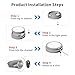 FYSETC 3D Printer Parts - Craetive DIY LED Lamp Kit: Only Hardware Accessories NO 3D Printed Parts, Bright Light Energy-efficient Custom Lighting Project for Pure White Nightlight Models