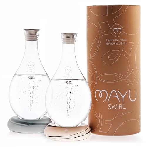 MAYU Swirl Structured Water Pitcher - Double Swirl Bundle - Great...