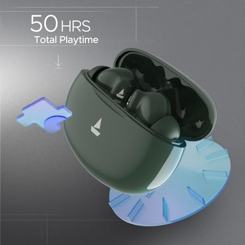 Image of boAt Airdopes 161 Pro in Ear Earbuds(Green Cyan)