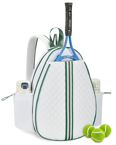 Sucipi Mochila de Tênis Elegante E Acolchoada, Resistente À Água, Ideal para Tênis, Pickleball E Badminton.