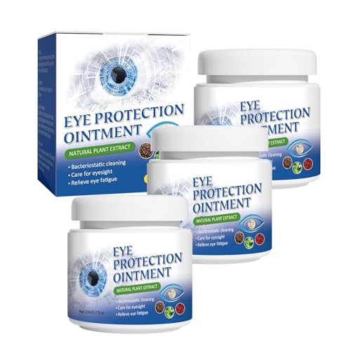 Lot de 3 pommade pour soulager les yeux secs de nuit, soulage rapidement et efficacement la fatigue oculaire, la sécheresse, les rougeurs et les douleurs