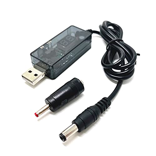 Cable de alimentación USB 5 V a 9 V/12 V a 5 5 x 2 1 mm USB 5 5 X 2 1 Mm 3 5 35 Mm Cable adaptador USB Step Up Module Cable USB 5V a 9V 12V 5 5 X 2 1 Mm Conector