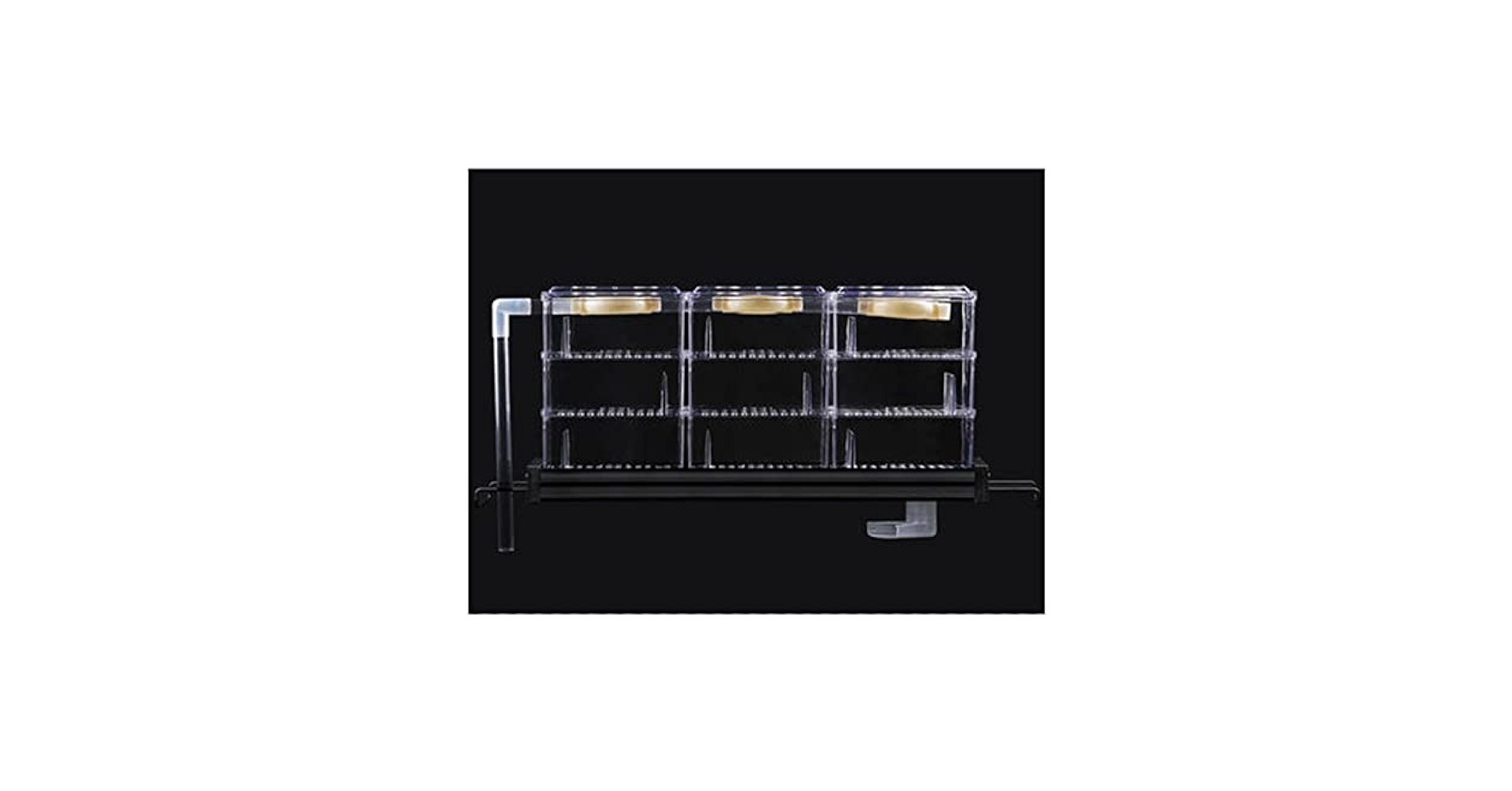 120アクリル水槽用　３面ブラック　ウールボックス引き出　給水配管HI トリプル 120アクリル水槽用 3面ブラック ウールボックス引き出 給水配管