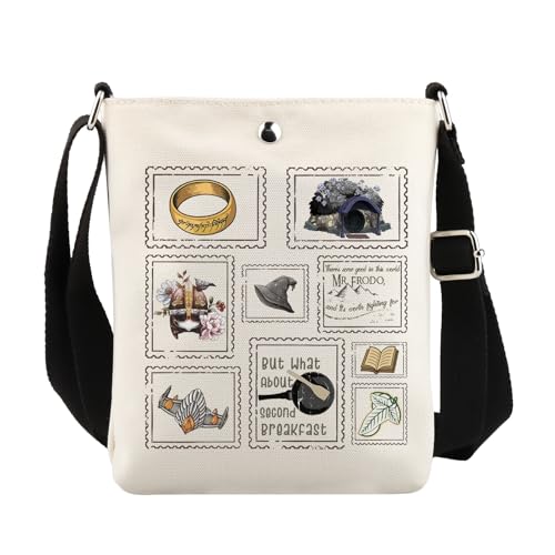 VAMSII Lord Rings Movie Merch Crossbody Bag Movie Fans Inspired Gift Movie Lovers Gift (USRingsCross)