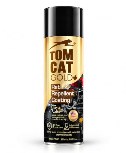 Image of No Entry Rat Repellent Spray for Cars - Long-Lasting Protection | Leak-Free Easy Spray Nozzle | Includes Protective Glove & Mask | 120 ML (Pack of 1) | Formulation 3X