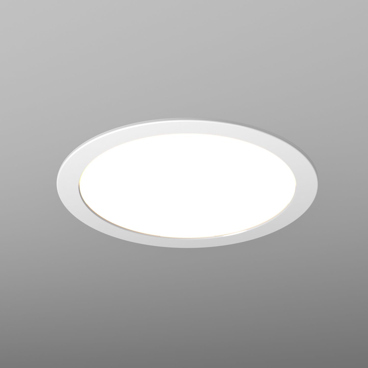 TRAXON LUXPOINT® Placa downlight LED - Filbert Circular 15W Luz Neutra 4000K 1500Lm PS techo Empotrable Driver integrado, Corte techo Ø145-150mm IP20 interior (Luz Neutra 4000K, Pack 2 und 15W)