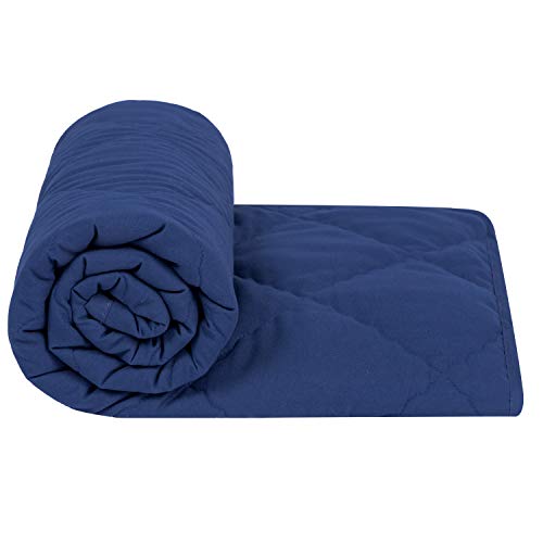 TILLYOU Ultra Soft Microfiber Toddler Quilt- Hypoallergenic Lightweight Baby Quilted Blanket for Boys