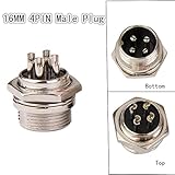 Lsgoodcare 60Pcs 2Pin 3Pin 4Pin 5Pin 16mm Thread Male Female Panel Metal Aviation Wire Connector Plug Assortment Kit with Aviation Caps - Image 6