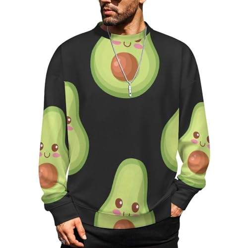 MoBlinko Mens Sweater Summer Red Poppy Flowers Sweaters for Men Crew Neck Sweater for Men Lightweight Pullover